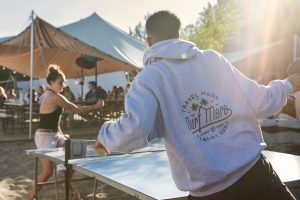 Table tennis in Surf camp Le Pin Sec